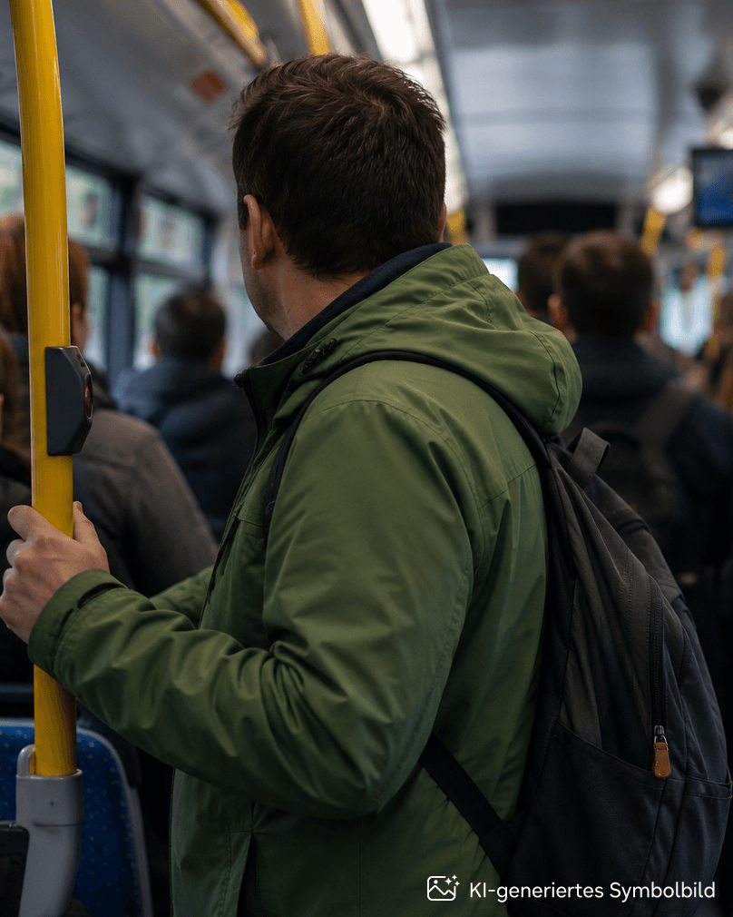 Teilnehmer im öffentlichen Personennahverkehr